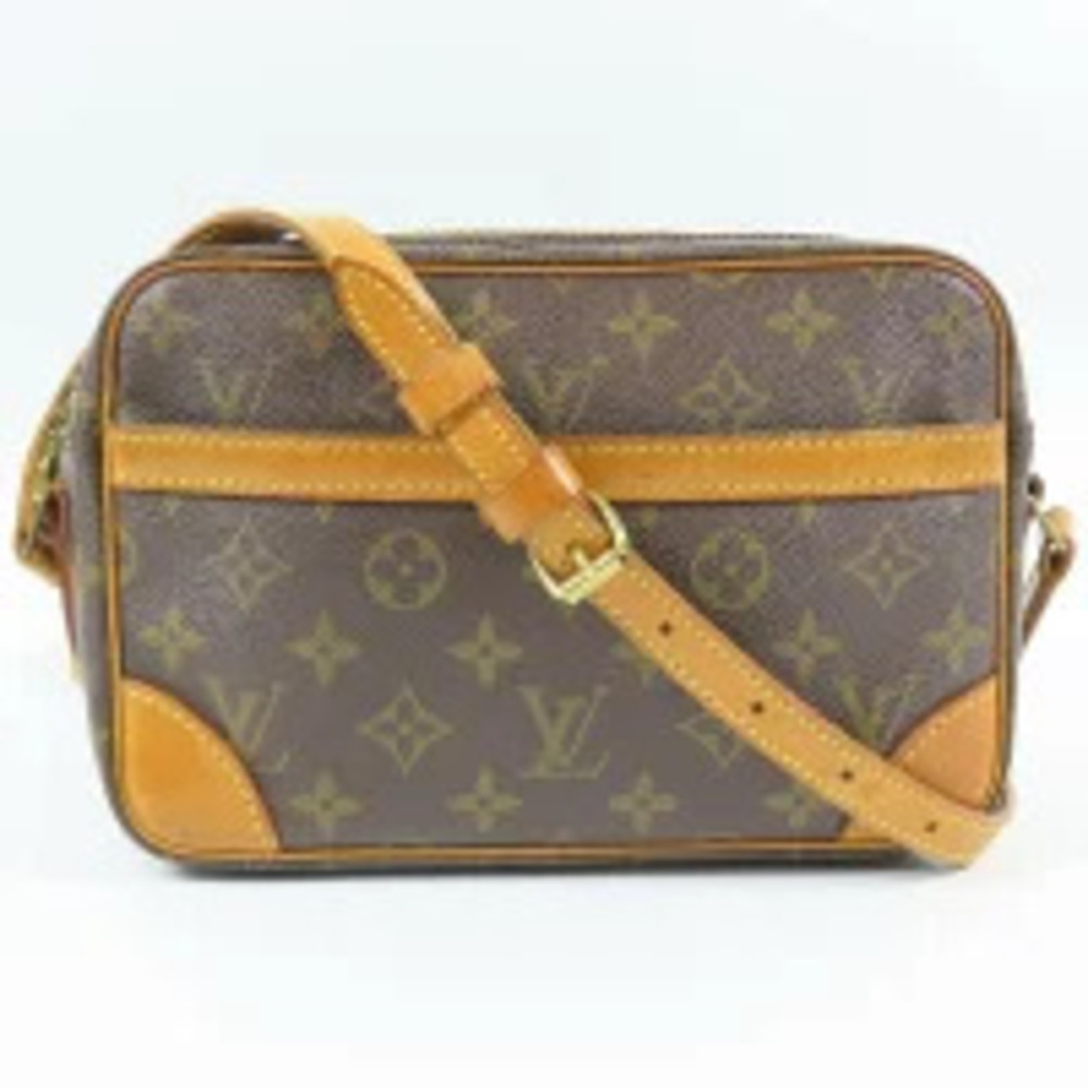 Louis Vuitton Trocadero Shoulder Bag Pad Crossbody Monogram Brown